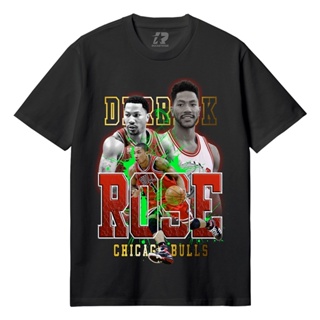 [100% Cotton]เสื้อยืดพิมพ์ลาย Nba - ROSE เสื้อยืดผ้าฝ้าย แขนสั้น พิมพ์ลาย kaos Basketball distro  แฟชั่นแขนสั้นผ้าฝ้าย