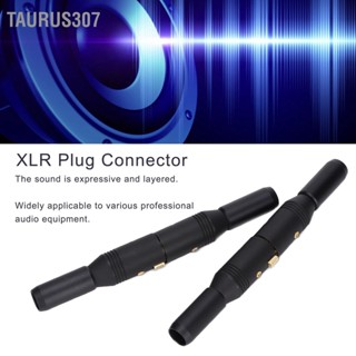 Taurus307 Preffair 4PCS XLR Plug Connector ชุบ ชายและหญิง Balanced การประสาน ปลั๊กเสียง