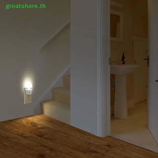 Greatshore โคมไฟกลางคืน Led เซนเซอร์อัจฉริยะ ปลั๊กอิน ตรวจจับแสงตอนค่ํา ถึงเช้า สําหรับห้องนอนเด็ก ห้องครัว บันได TH