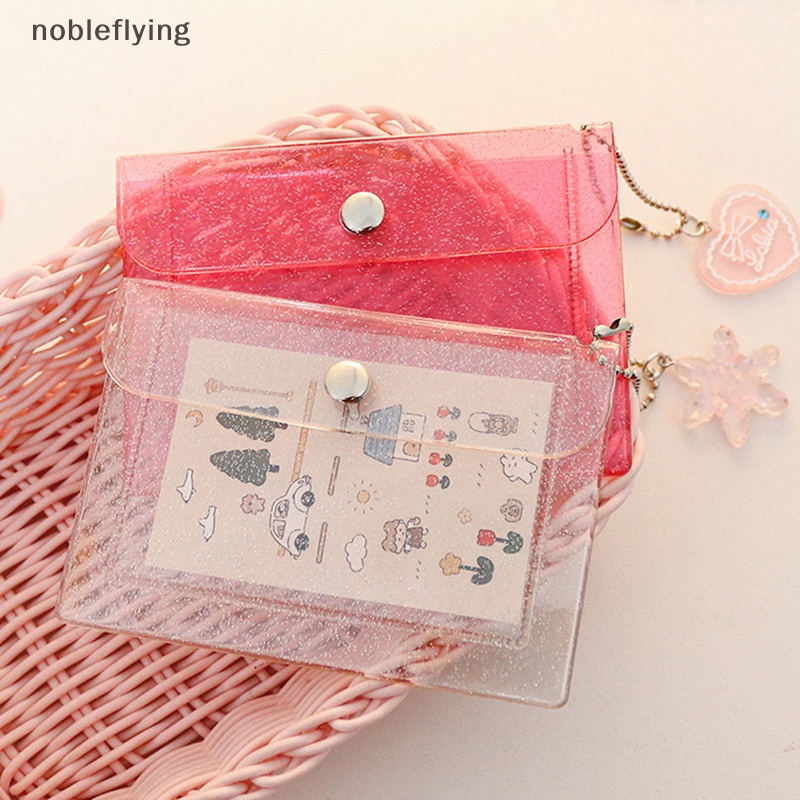 Nf กระเป๋าใส่เหรียญ PVC ใส ขนาดเล็ก น่ารัก สําหรับเด็กผู้หญิง 1 ชิ้น nobleflying