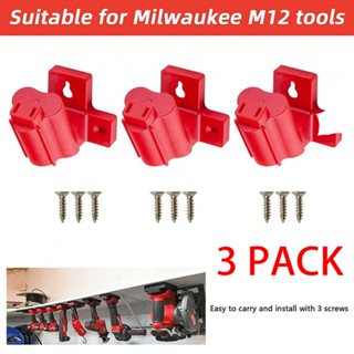 ที่แขวนเครื่องมือ ติดตั้งง่าย สีแดง 2022 สําหรับ Milwaukee M12 1 ชุด 3 แพ็ค