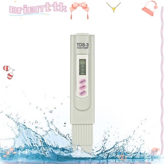 Orienttk TDS ปากกาทดสอบอุณหภูมิน้ํา พลาสติก ABS สีเทาอ่อน ความแม่นยําสูง +/- 1% 1-9999ppm