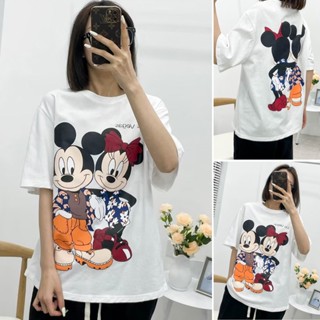 Zara 23 เสื้อยืดคอกลม แขนสั้น พิมพ์ลายการ์ตูน ทรงหลวม เข้ากับทุกการแต่งกาย แฟชั่นฤดูร้อน สําหรับผู้หญิง
