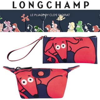 【PROMO ใหม่ limited edition 】Longchamp Le Pliage Cloé Floirat กระเป๋าสตางค์ กระเป๋าใส่เหรียญ L3693 L2540 2023