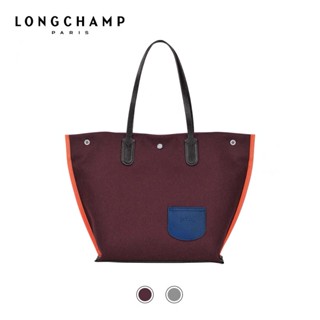 【PROMO 2022 ลิมิเต็ดอิดิชั่น】 longchamp Roseau Essential Flanelle กระเป๋าถือ กระเป๋าช้อปปิ้ง ผ้าแคนวาส