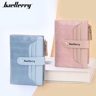 Baellerry กระเป๋าสตางค์ ใบสั้น มีซิป ใส่บัตรได้หลายใบ สไตล์เกาหลี สําหรับผู้หญิง