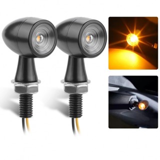 ⚡NEW 8⚡Turn Signal Lights 12 Votage 1pair Aluminium+PC Lens Amber Light LED Parts