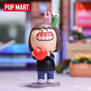 [พร้อมส่ง] กล่องฟิกเกอร์ POPMART POPMART Gum Monster Wild Birthday Series 8FQP สําหรับตกแต่งโต๊ะ ของขวัญ