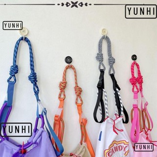 Yunhi สายสะพายกระเป๋า ไนล่อน ทรงกลม ปรับได้ ถอดออกได้ แบบเปลี่ยน อุปกรณ์เสริม สําหรับกระเป๋าถือ กระเป๋าสะพายไหล่