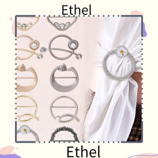 Ethel1 4 ชิ้น ผ้าพันคอ หัวเข็มขัด แฟชั่น เครื่องประดับ เสื้อยืด คลิปเข็มกลัด ผ้าคลุมไหล่ หัวเข็มขัด