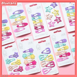 【 Bluelans 】กิ๊บติดผม รูปหัวใจ ดาว สีแคนดี้ 6 ชิ้น