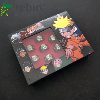 Rebuy ชุดเครื่องประดับ แหวน ลายการ์ตูนนารูโตะ Sasuke Itachi Ninja เหมาะกับของขวัญ สําหรับผู้ชาย และผู้หญิง