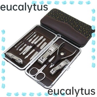 Eucalytus1 กรรไกรตัดเล็บ แบบสเตนเลส 12 ชิ้น ต่อชุด