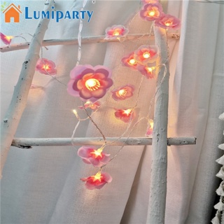 Lumiparty สายไฟ LED รูปดอกกุหลาบ ยาว 2 เมตร สําหรับตกแต่งบ้าน งานแต่งงาน ปาร์ตี้ วันหยุด