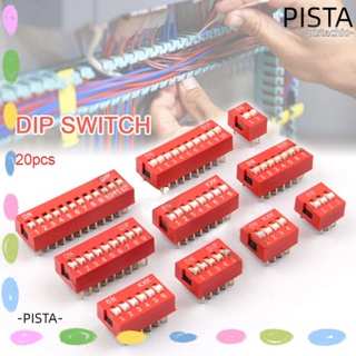 Pista โมดูลสวิตช์ฉนวนกันความร้อน DIP 2 3 4 5 6 7 8 9 10 12 บิต 20 ชิ้น