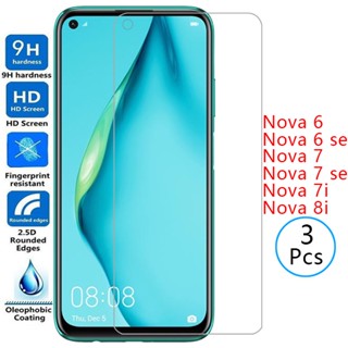 ฟิล์มกระจกนิรภัยกันรอยหน้าจอ สําหรับ huawei nova 8i 7i 6 7 se 5g nova8i nova7i huawey huwei hawei huawe huawi