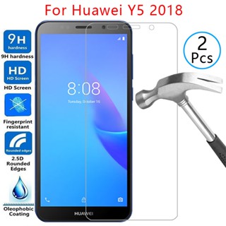 กระจกนิรภัยป้องกันหน้าจอ สําหรับ huawei y5 lite prime 2018 case cover on y 5 5y diet y5lite y5prime y52018