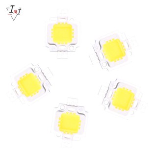 หลอดไฟ IC LED สีขาวอบอุ่น 10W 3200K 800LM 9-12V 5 ชิ้น