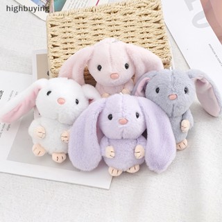 [highbuying] พวงกุญแจ จี้ตุ๊กตากระต่ายหูยาวน่ารัก สีขาว สําหรับห้อยกระเป๋า