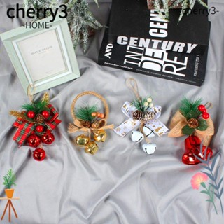 Cherry3 กระดิ่งแขวนตกแต่งหน้าต่าง และเชือกป่าน รูปคริสต์มาส