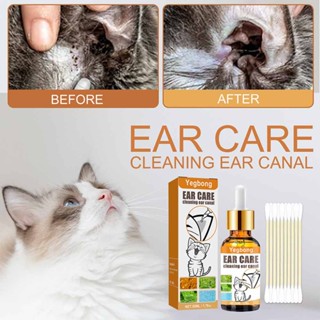 Cat Dog Ear Cleaner Pet Ear Drops Infections Control Ear Mite Medicine Ear