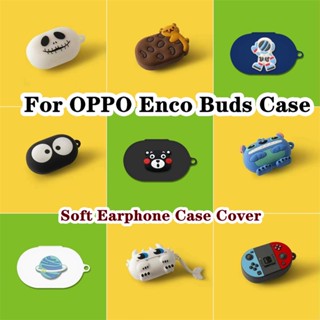 【Case Home】เคสหูฟัง แบบนิ่ม ลายการ์ตูนมังกรดํา สําหรับ OPPO Enco Buds