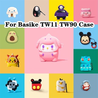 【ของแท้】เคสหูฟัง แบบนิ่ม ลายการ์ตูน สําหรับ Basike TW11 TW90 TW11 TW90