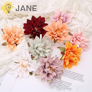 Jane ดอกเบญจมาศประดิษฐ์ ผ้าไหม แฮนด์เมด 7 ซม. DIY สําหรับงานปาร์ตี้ 10 ชิ้น