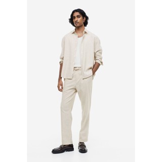 H&amp;M  Man Regular Fit Linen-blend trousers 1064346_1