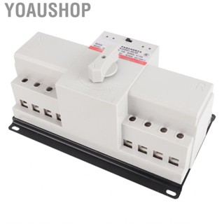 Yoaushop Electrical Selector Switch  Single  Drive Multifunctional Stable Operation Dual Power Automatic Transfer for Household