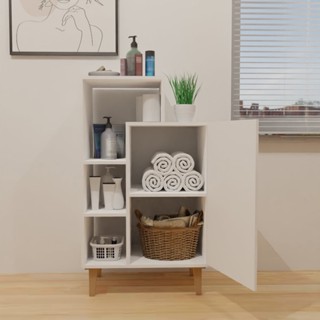 SB Design Square ตู้เตี้ยบานเปิด รุ่น Cruised สีขาว (65x41.5x90 ซม.) แบรนด์ LOOMS