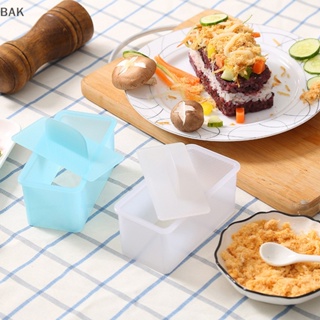 Bak แม่พิมพ์ข้าวปั้นซูชิ ทรงกลม ทรงสี่เหลี่ยม DIY สําหรับเด็ก