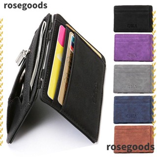 Rosegoods1 กระเป๋าใส่เหรียญ ขนาดเล็ก พับได้ พร้อมซิป