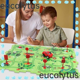 Eucalytus1 ชุดของเล่นตัวต่อรถไฟไฟฟ้า พลาสติก DIY เพื่อการเรียนรู้ สําหรับเด็ก