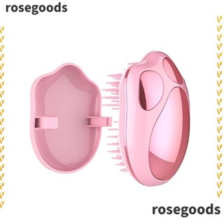 Rosegoods1 หวีจัดแต่งทรงผม แบบพกพา เครื่องนวดหนังศีรษะ ถุงลมนิรภัย กรงเล็บแมว หวีผมเรียบ