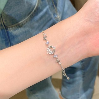 Summer Flower Pulling Bracelet for Girls: New Fashion In Light Luxury, Subtle Design, Exquisite, Advanced, Cute Butterfly, Best Friend Handicraft