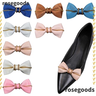 Rosegoods1 คลิปหนีบริบบิ้นโบว์ อุปกรณ์เสริม สําหรับรองเท้าเจ้าสาว 2 ชิ้น