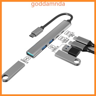 Godd ฮับ USB C แบบพกพา 5 in 1 สําหรับอุปกรณ์ Type C สํานักงาน โรงเรียน