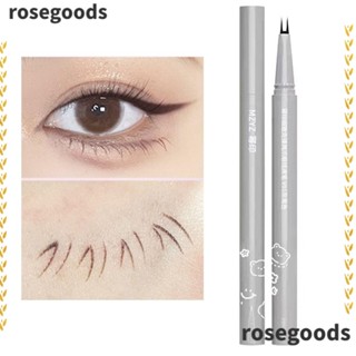 Rosegoods1 ดินสอเขียนขนตาล่าง สําหรับผู้หญิง เครื่องสําอาง แห้งเร็ว เครื่องมือแต่งหน้า ปากกาขนตา