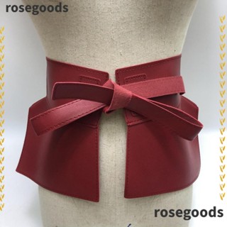 Rosegoods1 ผู้หญิง เข็มขัดหนัง เข็มขัดกว้าง สายรัดเอว ชุด