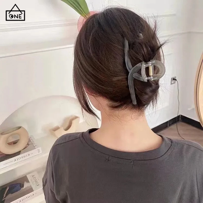 กิ๊บติดผมใสขนาดใหญ่ สไตล์เกาหลี หางม้า แฟชั่น thumbnail 6