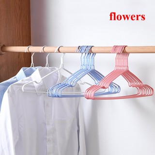 Flowers ไม้แขวนเสื้อ กันลื่น สําหรับผู้ใหญ่ 10 ชิ้น