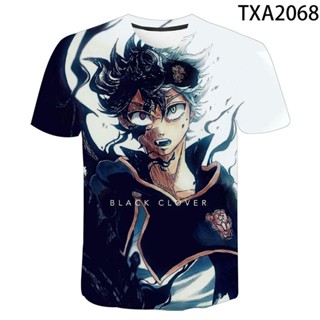 เสื้อยืด พิมพ์ลายการ์ตูนอนิเมะ Black Clover 2022