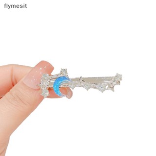 Flymesit กิ๊บติดผม รูปดาวห้าแฉก ดวงจันทร์ ดอกไม้ เมทัลลิก หวานแหวว ของขวัญ สําหรับเด็กผู้หญิง