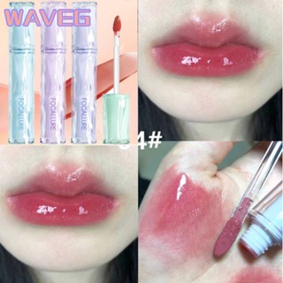 Wave Focallure Fun Live Iced Tea Fruity Mirror Lip Glaze Long สวมใสหลอดแก้วลิปกลอส