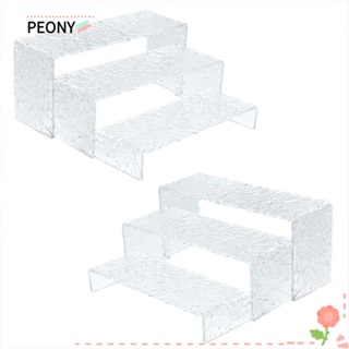 Peonypavilion ขาตั้งอะคริลิคใส ทรงสี่เหลี่ยมผืนผ้า หนา 5 มม. รูปตัว U 3 ขนาด อเนกประสงค์ สําหรับวางคัพเค้ก ขนมหวาน 2 ชุด