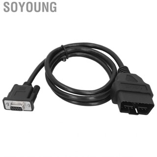 Soyoung Adapter Auto Diagnostic Tool automotive 16Pin OBD2 to RS232 DB9 Car Interface Extension Cable Connector