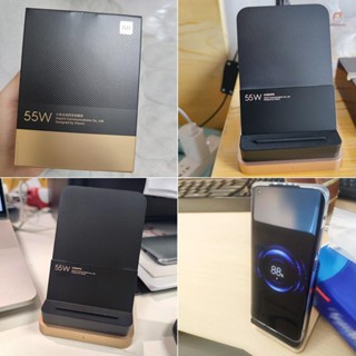 Onlylove Xiaomi 55W เครื่องชาร์จไร้สาย แนวตั้ง ชาร์จเร็ว ระบายความร้อนด้วยอากาศ รองรับการชาร์จอย่างรวดเร็ว สําหรับโทรศัพท์ Xiaomi 10 Pro