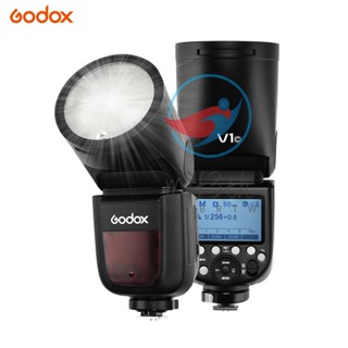 Mif)godox V1C แฟลชกล้อง Speedlite หัวกลม ไร้สาย 2.4G เข้าได้กับ EOS Series 1500D 3000D 5D Mark lll 5D Mark ll สําหรับงานแต่งงาน สตูดิโอถ่ายภาพบุคคล