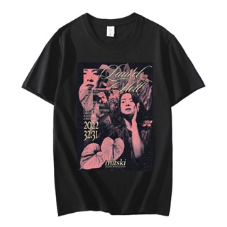 เสื้อยืดแขนสั้น พิมพ์ลายกราฟิก Mitski Laurel Hell Bury Me At Makeout Creek สไตล์คาวบอย